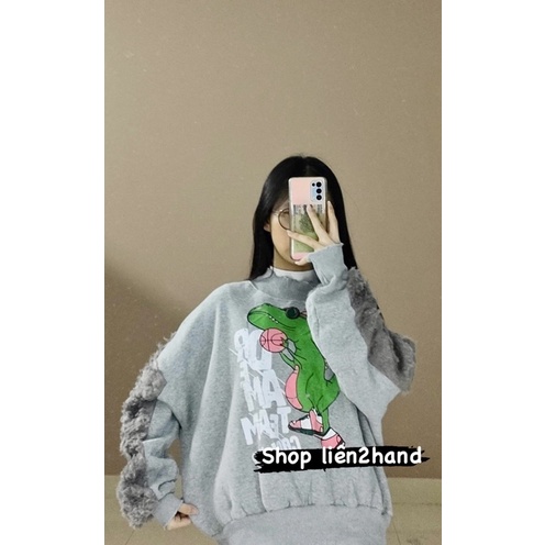 Sweater 2hand nỉ siêu xinh