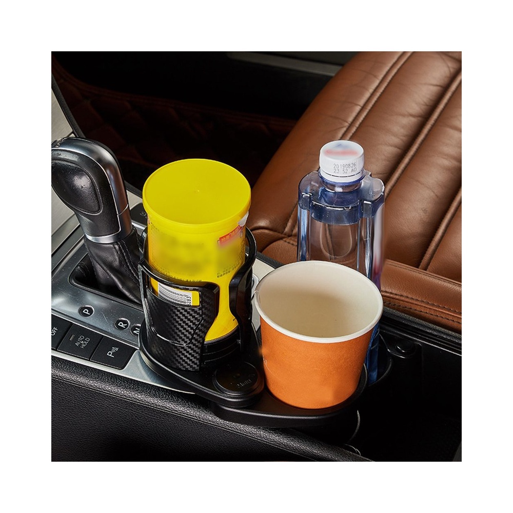 Kệ để nước ô tô 2 trong 1 KingCar Cao Cấp Chính Hãng Xe Hơi