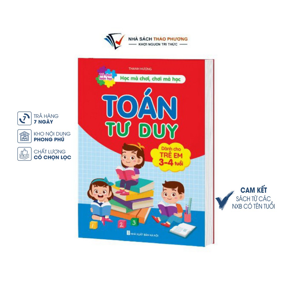 Sách - Toán Tư Duy - Trò chơi toán học - Dành cho trẻ em từ 3-4 tuổi. Học mà chơi, chơi mà học | BigBuy360 - bigbuy360.vn