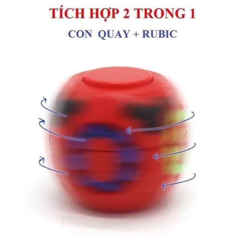 SPINNER CUBE - CON QUAY THÔNG MINH Đồ chơi giáo dục phát triển trí não cho trẻ em Burger Rubik’s Cube