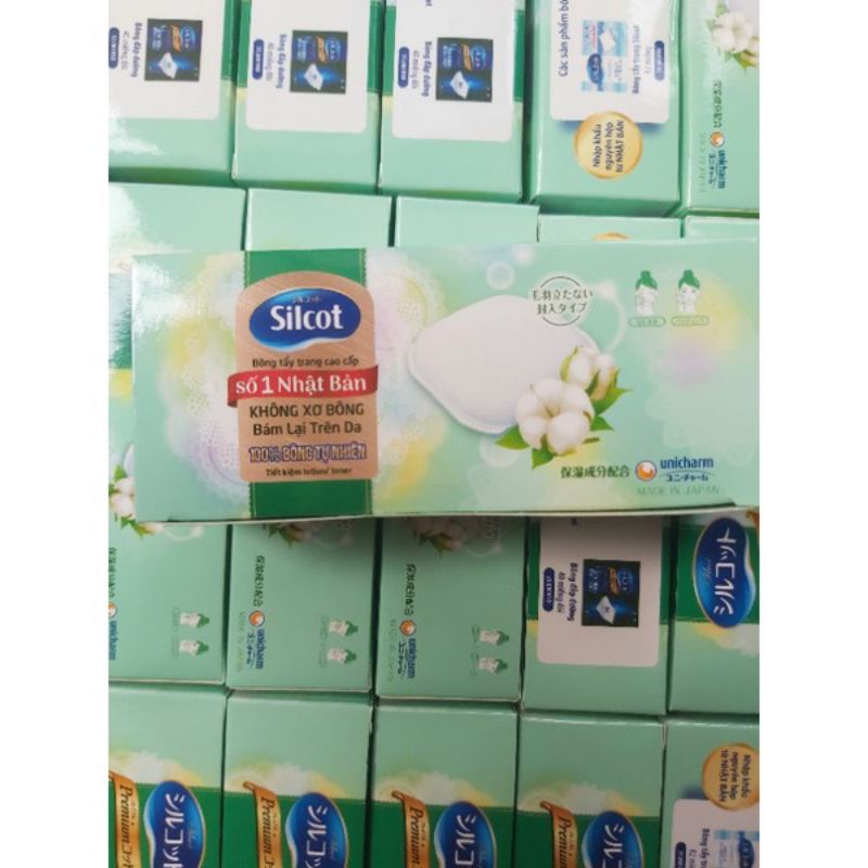 Bông tẩy trang Silcot cao cấp Nhật Bản - hộp 20 miếng