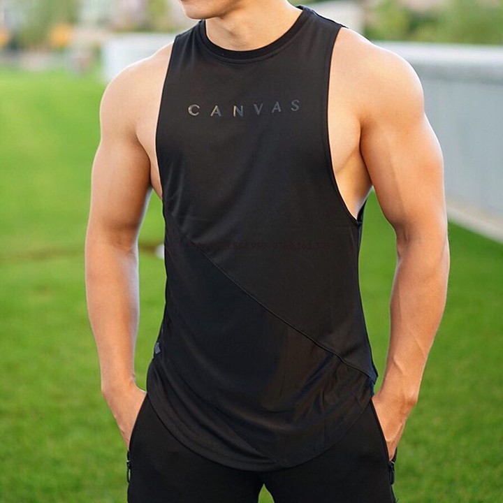 Áo tập Gym A.103 cho anh em khoe cơ bắp, áo ba lỗ chất thun lạnh cao cấp cực đẹp
