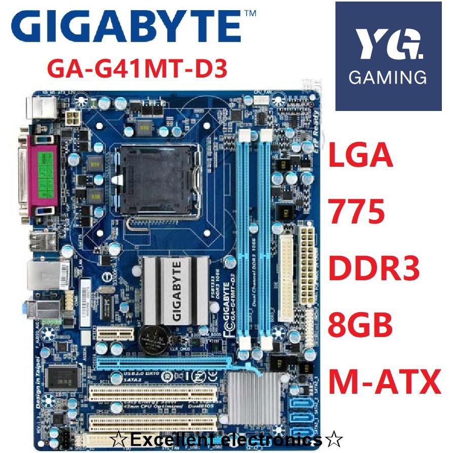 Bo Mạch Chủ Gigabyte Ga-g41mt-d3 G41 Lga 775 2 Pentium Celeron Ddr3 8g