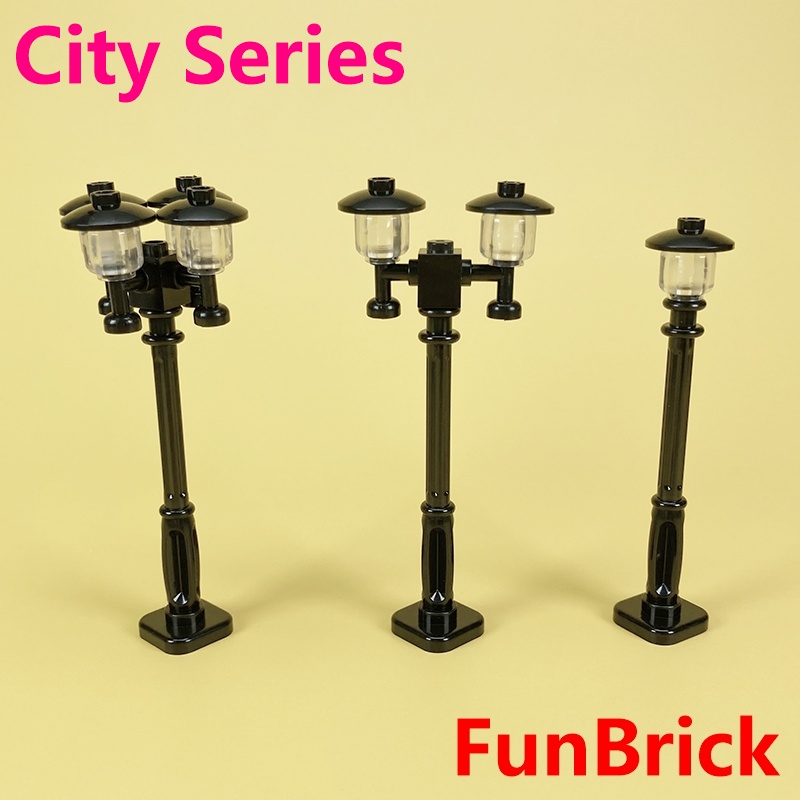 Set 2 Đồ Chơi Lắp Ráp Mô Hình Đèn Đường Phố MOC