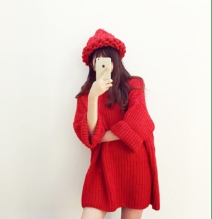 Áo len tay rộng