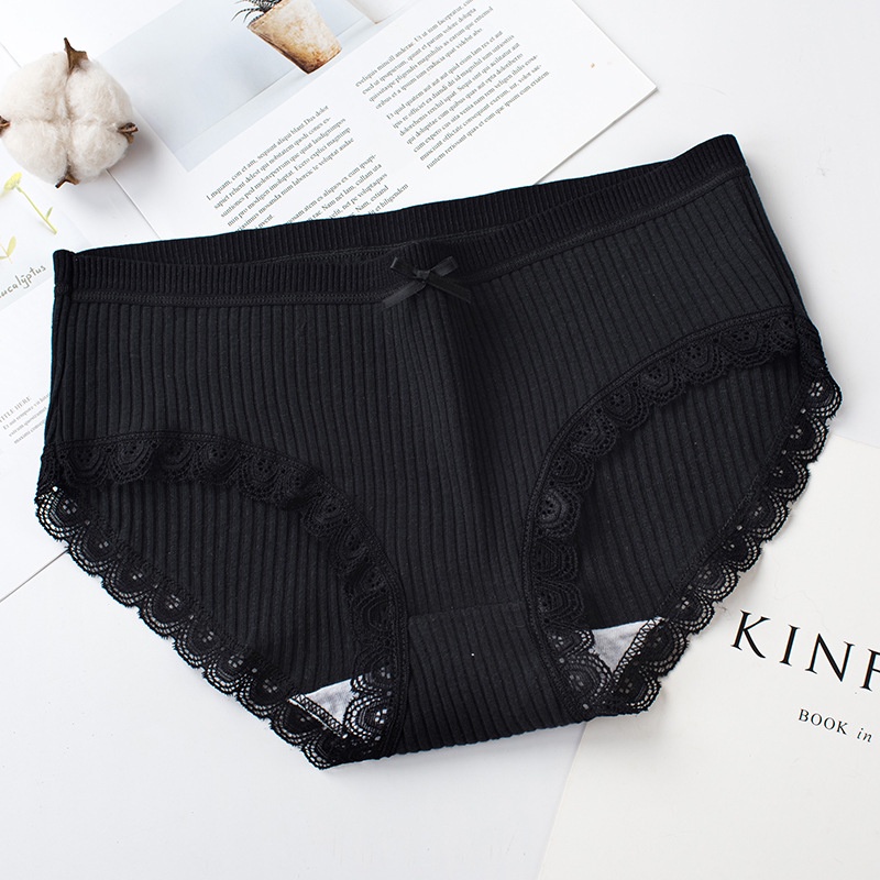 Quần lót nữ cotton tăm cao cấp thoáng khí co giãn kháng khuẩn 224 - HaSong