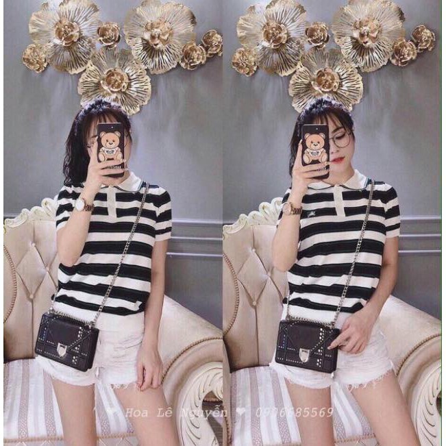 Áo len kẻ ngang hàng Quảng Châu cao cấp (Kèm hình thật)