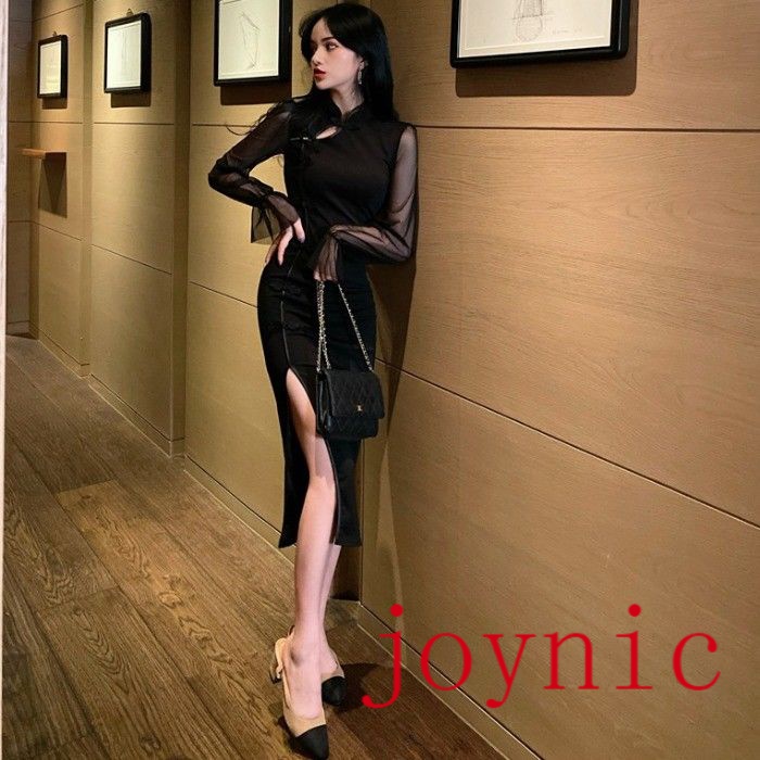 XL Đầm Midi Kiểu Dáng Hàn Quốc Đơn Giản Quyến Rũ Cho Nữ | BigBuy360 - bigbuy360.vn