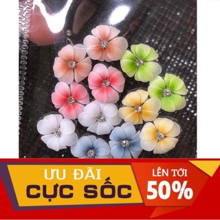 Hoa thược dược - Hoa bột nail gắn móng
