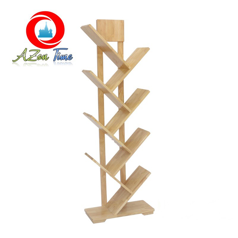 [GỖ XUẤT KHẨU]Kệ Sách Gỗ Hiện Đại Hình Xương Cá Phù Hợp Với Không Gian Nhà Bạn