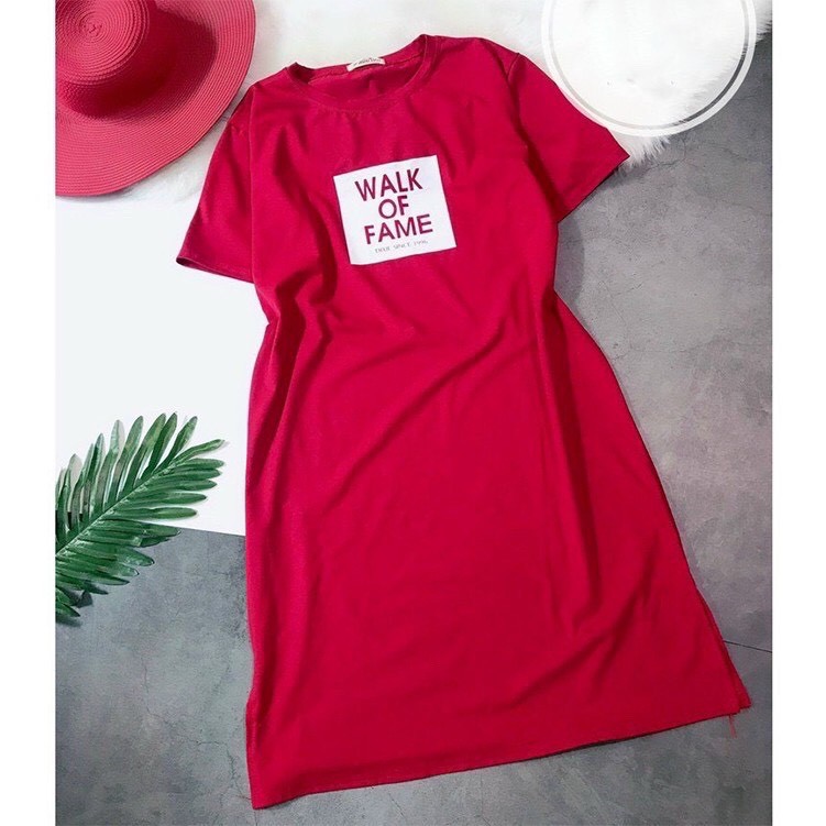 Đầm Suông Dáng Dài Walk Of Fame Váy Phông Chất Thun Cotton Co Dãn