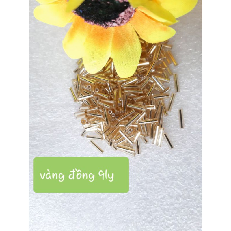 Hạt cườm ống, cườm gãy, cườm trúc các màu túi 5g