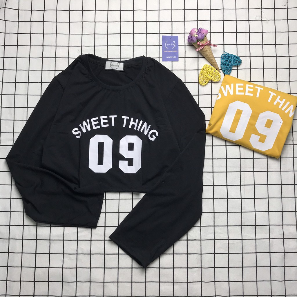 Áo Croptop Nữ Tay Dài In Hình Số 09 Lapi VN Phong Cách Ulzzang  Freesize Phom Rộng, Áo Thun Unisex