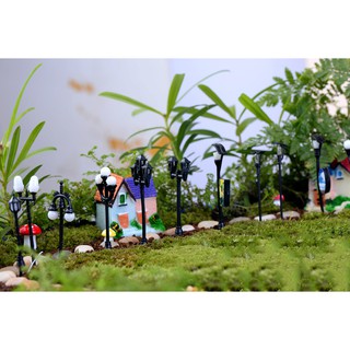 Cột đèn trang trí tiểu cảnh chậu cây cảnh