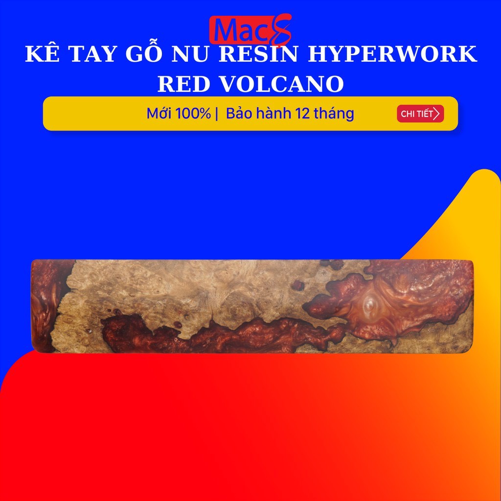 Kê tay gỗ Nu Resin HyperWork Red Volcano