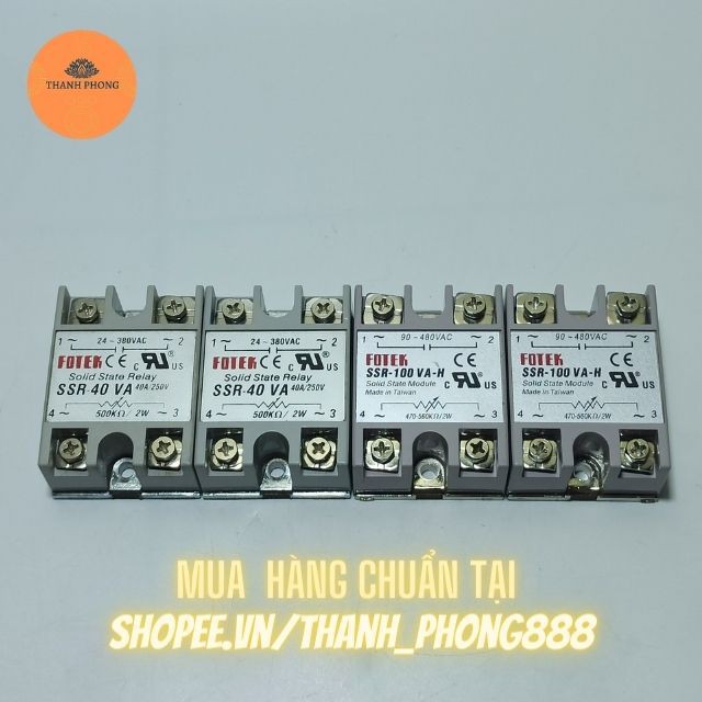 Rơ le Bán Dẫn Fotek Solid SSR-40 VA , SSR-100 VA