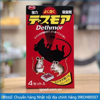 Thuốc Diệt Chuột Dethmor Nhật Bản Hộp 4 Khay