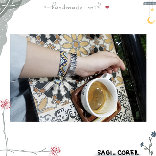 Vòng tay, vòng chân handmade bằng chỉ l Sunset thổ cẩm l Frendship bracelet