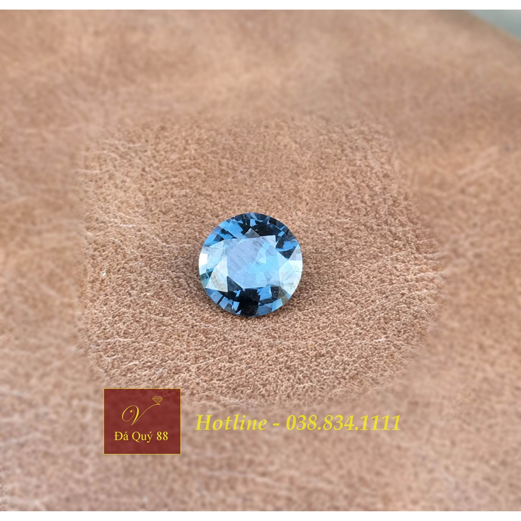 Viên Đá Spinel Tự Nhiên Xanh Cổ Vịt, Mài Sống Size Mặt Nhẫn, Mặt Dây Chuyền