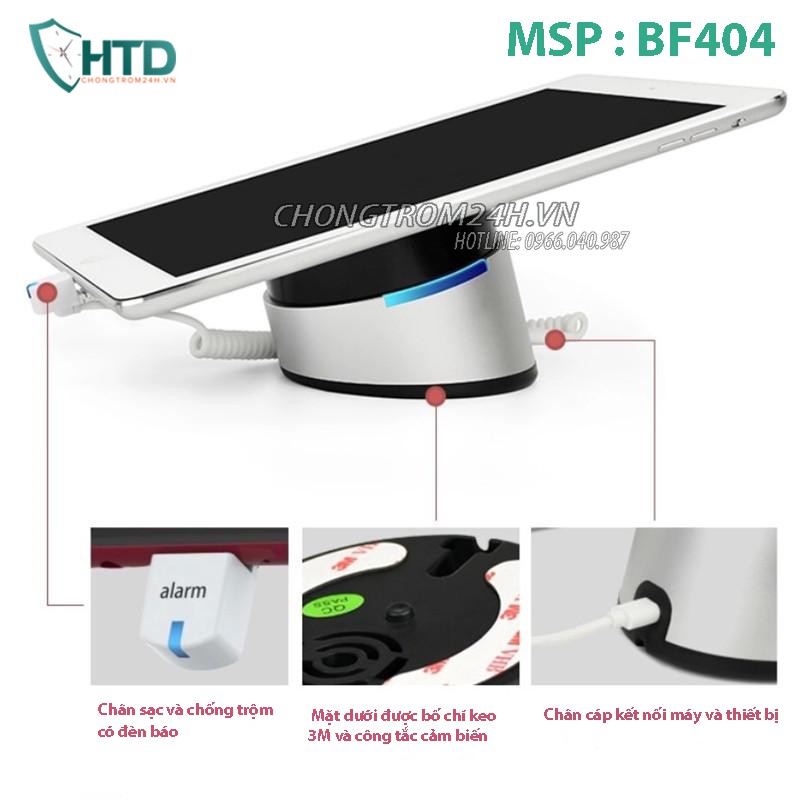 THIẾT BỊ CHỐNG TRỘM IPAD | CHỐNG TRỘM MÁY TÍNH BẢNG | BF404