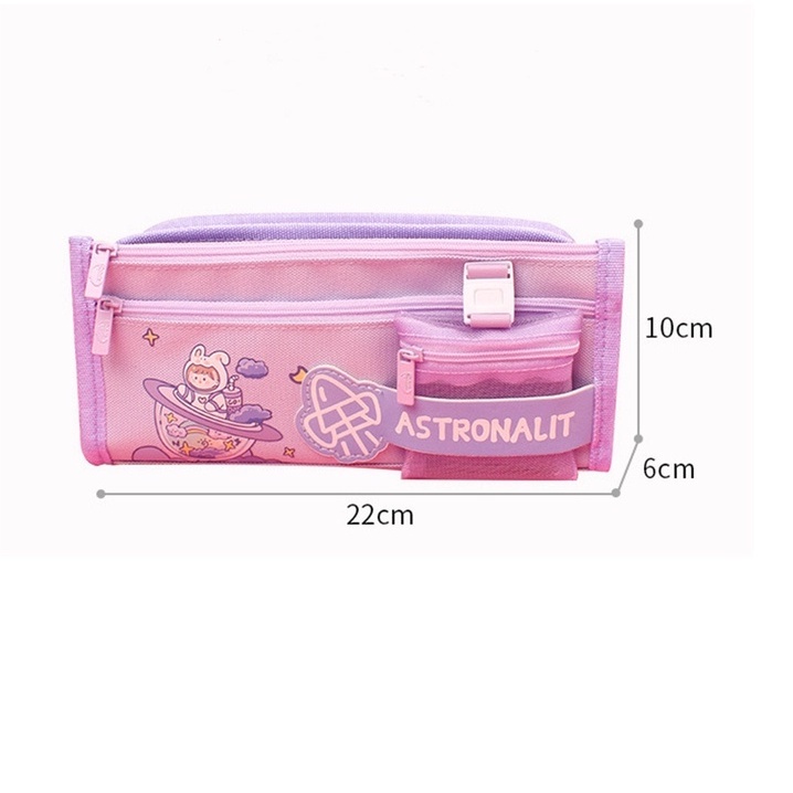 Túi Đựng Bút Bằng Vải Canvas Cỡ Lớn Dễ Thương Dành Cho Học Sinh