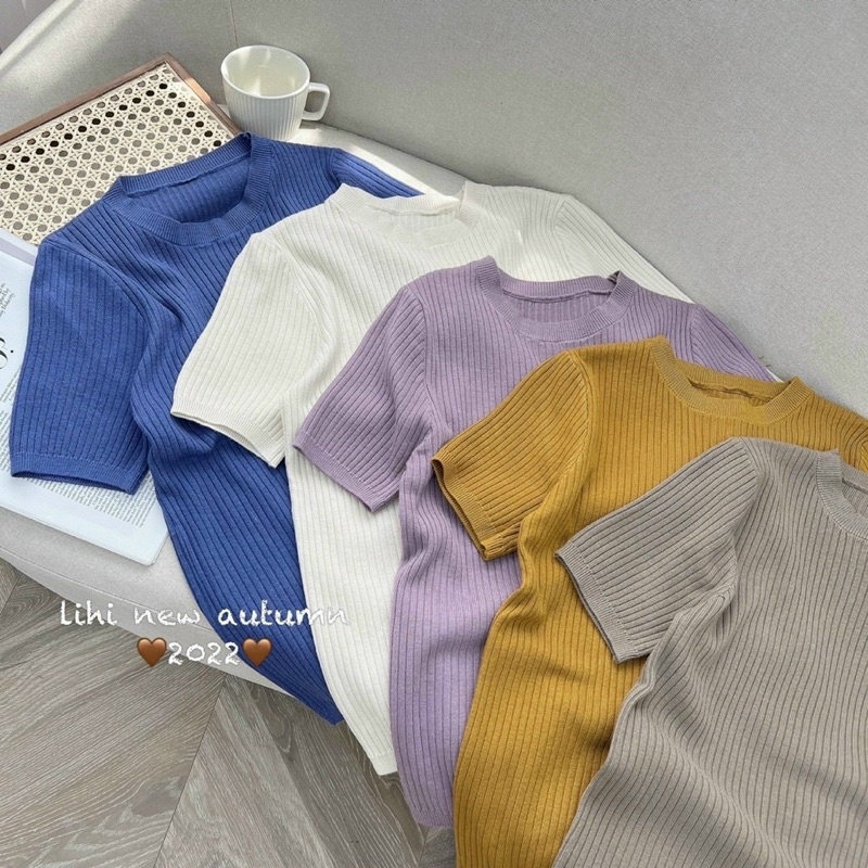 Áo Len gân mịn 10 màu
