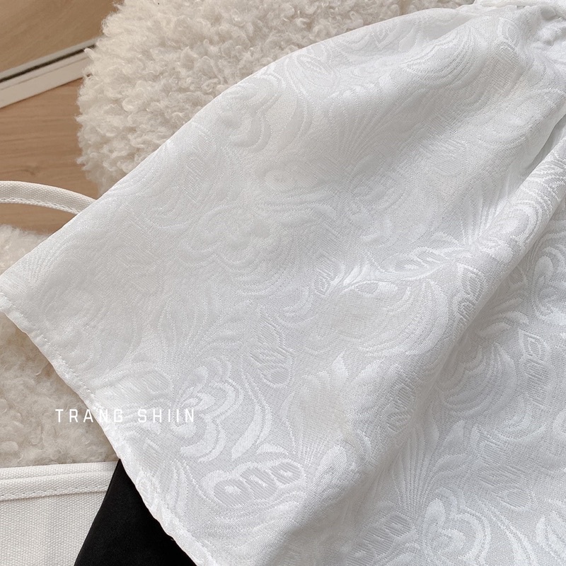 [Mã SMA071008 hoàn 10K xu đơn 0Đ] Combo áo babydoll gấm và chân váy ( Hình ThẬt ) | BigBuy360 - bigbuy360.vn