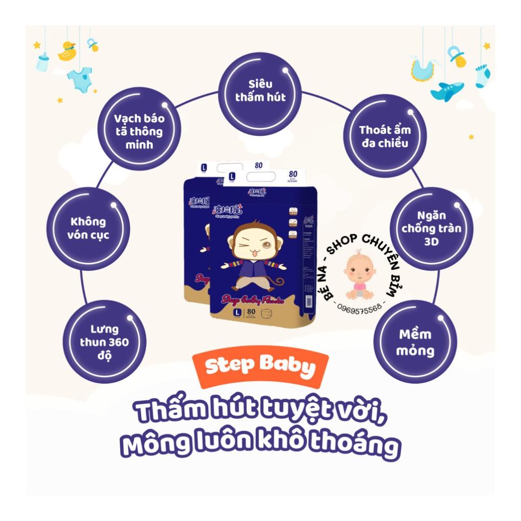 Tã/Bỉm Dán/Quần Step Baby Nội Địa Trung/Bo Mông Đủ Size S92/M86/L80/XL74/XXL68/XXXL68