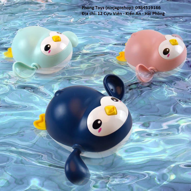 Chim cánh cụt vặn cót bơi trong nước cho bé - Đồ chơi cá bơi trong nước cho bé - Hot DEAL