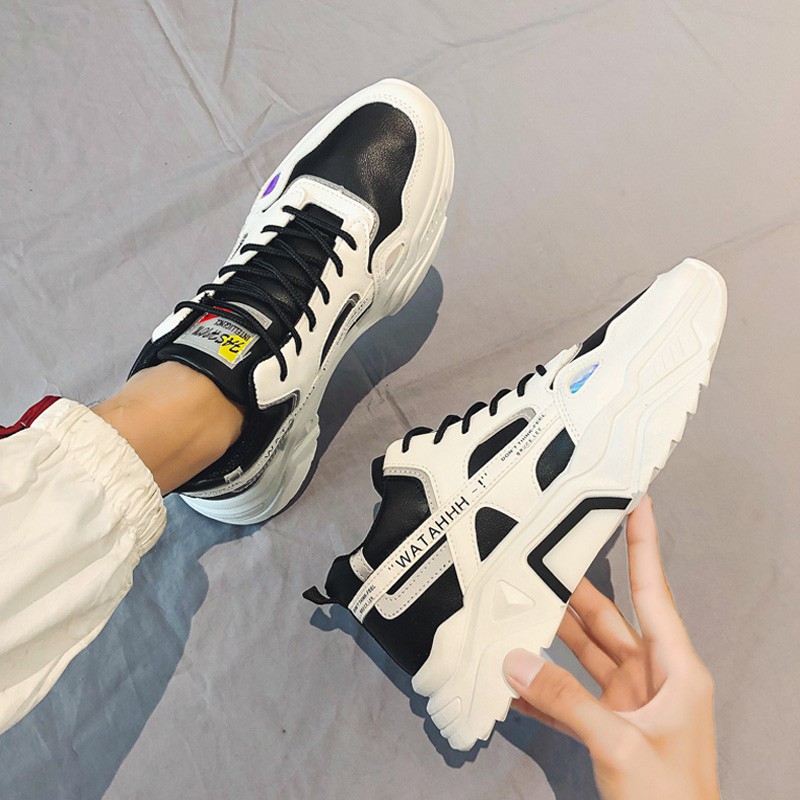 Giày thể thao sneaker nam WATAHH phản quang nổi bật kiểu dáng hiện đại | BigBuy360 - bigbuy360.vn