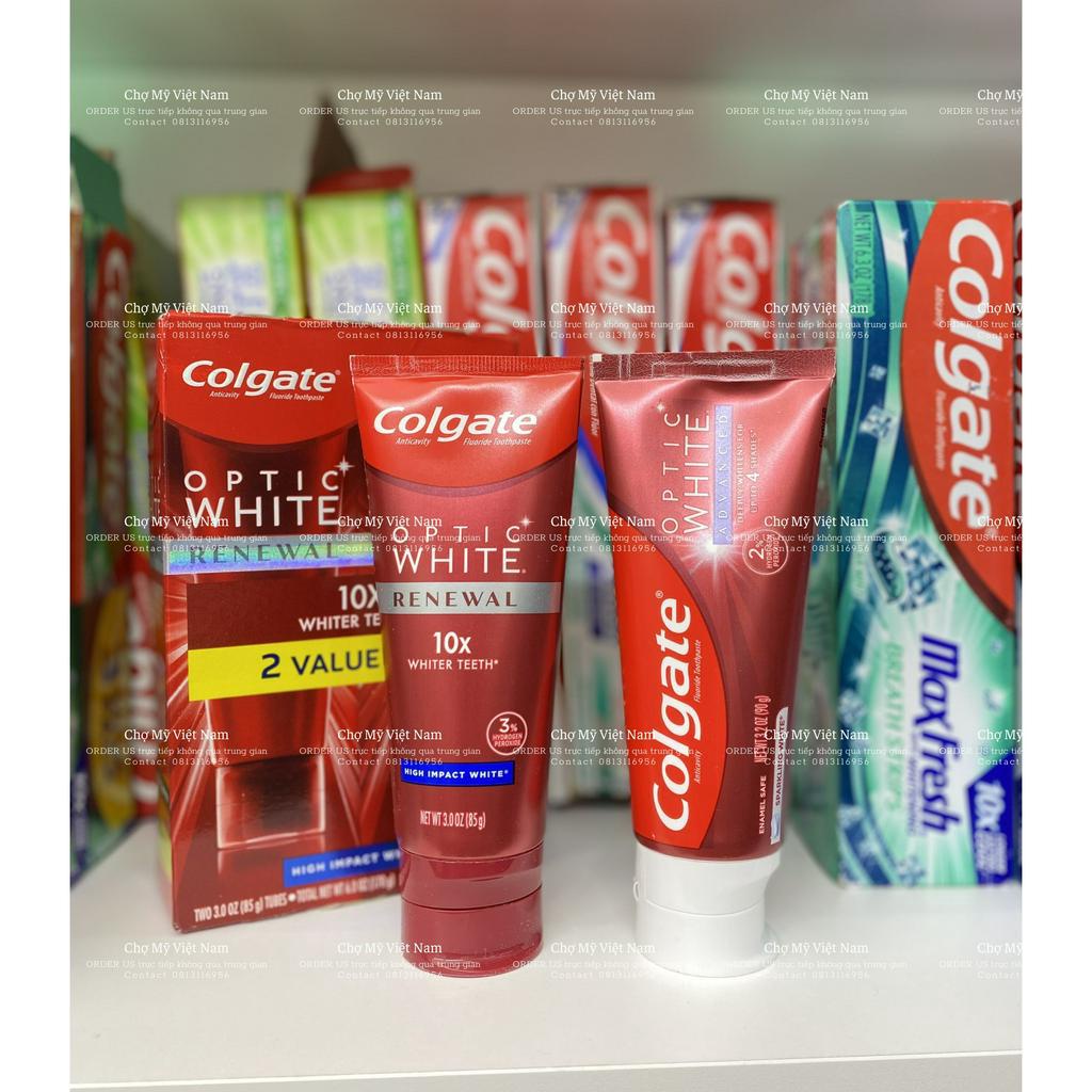 NHẬP MỸ - KEM ĐÁNH RĂNG COLGATE OPTIC WHITE X3 LÀM TRẮNG CHUYÊN SÂU