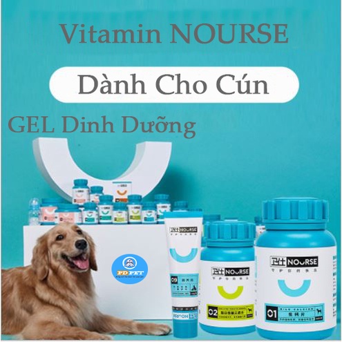 VITAMIN Dinh Dưỡng NOURSE, VITAMIN Tổng Hợp Cho Thú Cưng, VITAMIN - GEL DINH DƯỠNG Cho Chó [PD PET]