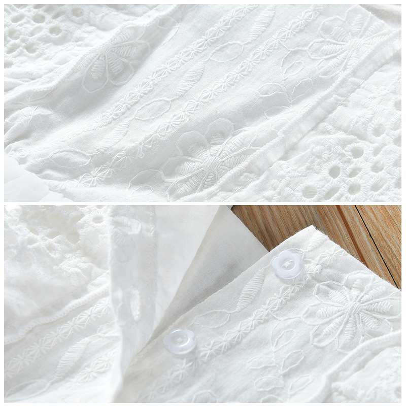 Đầm Công Chúa Màu Trắng Xinh Xắn Cho Bé Gái