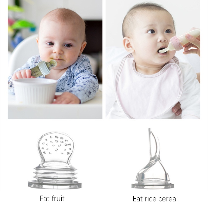 Muỗng Silicone 5 Trong 1 Cho Bé Ăn Dặm Kèm 4 Muỗng Tiện Dụng