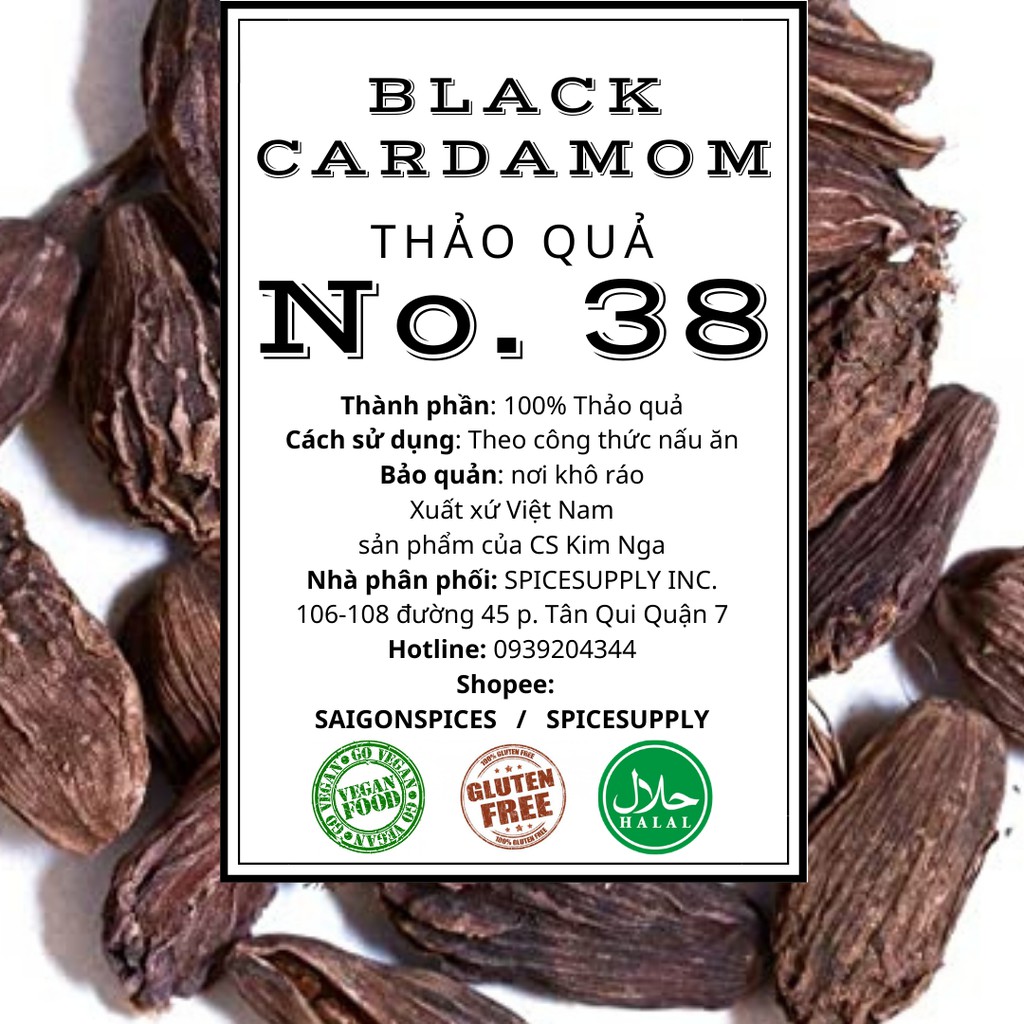 Black Cardamom - Hạt Thảo Quả sạch Việt nam Sỉ Lẻ 100g hũ 50g