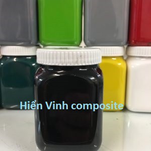 Tinh màu polyester (composite) đen dùng để pha với Gelcoat trắng làm lớp men bóng trên bề mặt sản phẩm composite - 1kg