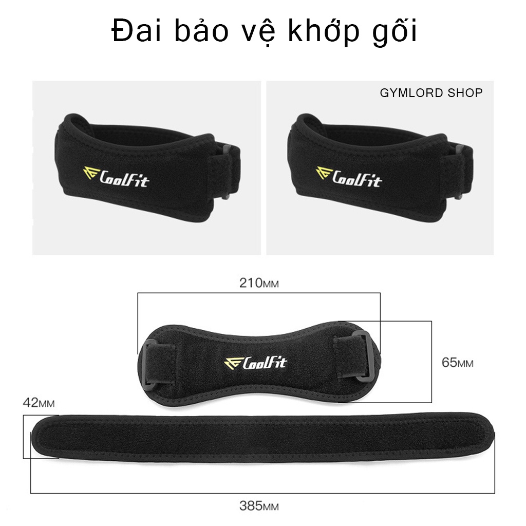 Đai đệm bảo vệ đầu gối cao cấp hỗ trợ thể thao COOLFIT