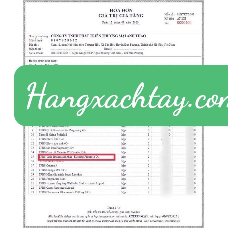 Tinh dầu hoa anh thảo blackmore 190v