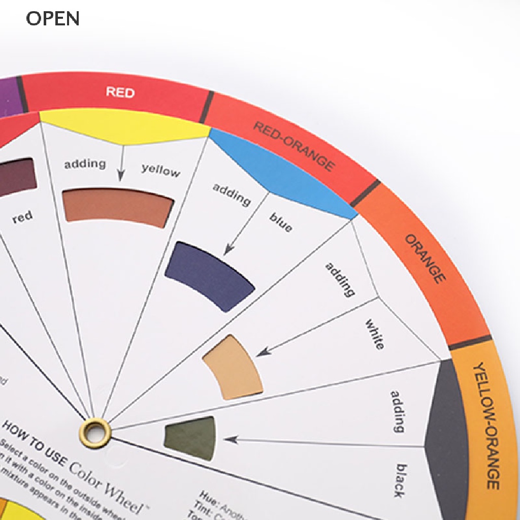 op Professional Paper Card Design Color Mixing Wheel Ink Chart Guidance Round my