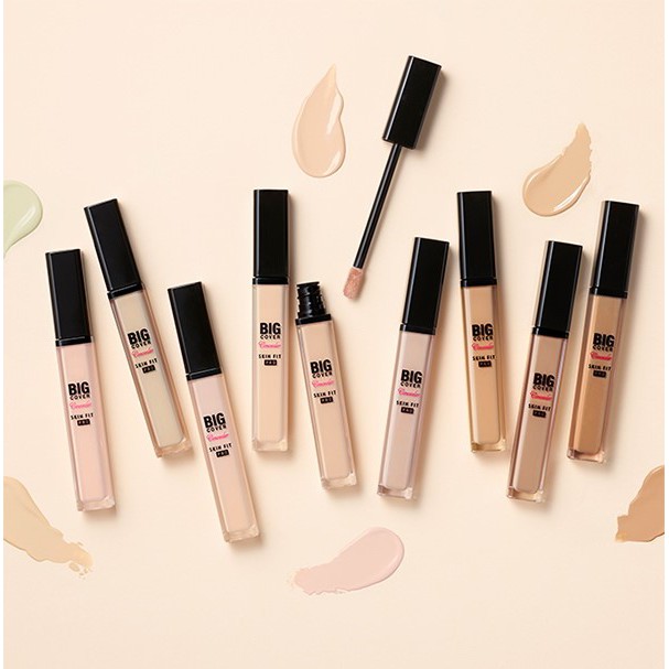 Kem che khuyết điểm chuyên nghiệp nhiều tông màu ETUDE Big Cover Skin Fit Concealer PRO 7g chất lượng cao