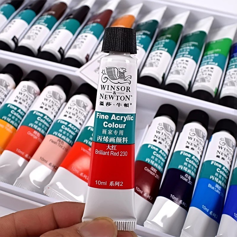 Màu Acrylic Winsor n Newton tuýp 24 màu x 10ml