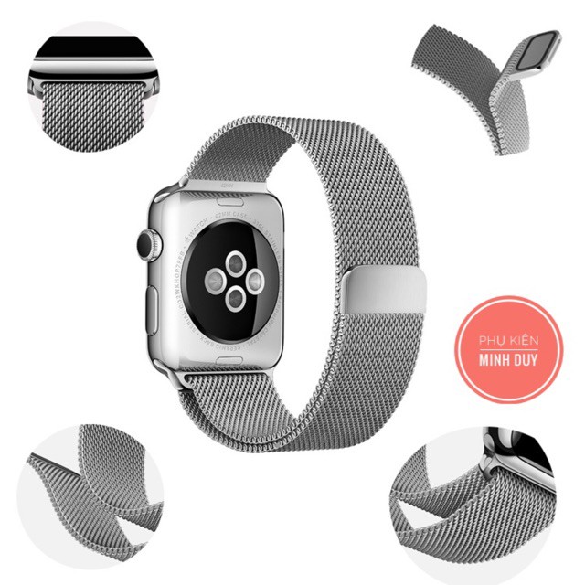 [BigSale] (Đã có Xanh) Dây thép Milanese Loop COTEetCI cho apple watch