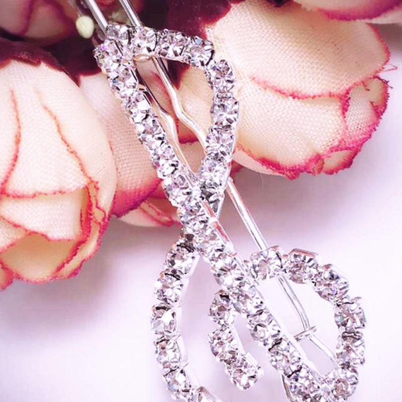 Youyo Kẹp Tóc Hình Nốt Nhạc Đính Kim Tuyến Lấp Lánh Sang Trọng Thanh Lịch Cho Nữ R