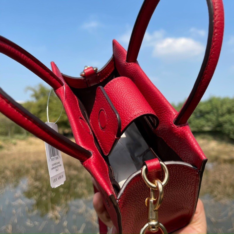 ⚡️⚡️Túi xácg xuất dư - Da bò - Sẵn Đỏ + Đen ⚡️⚡️