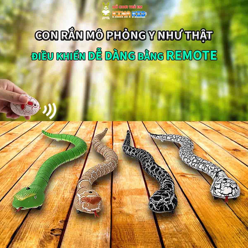 Đồ Chơi Con Rắn Điều Khiển Từ Xa Hồng Ngoại Snake, Chuyển Động Như Thật, Vui Nhộn Cho Bé