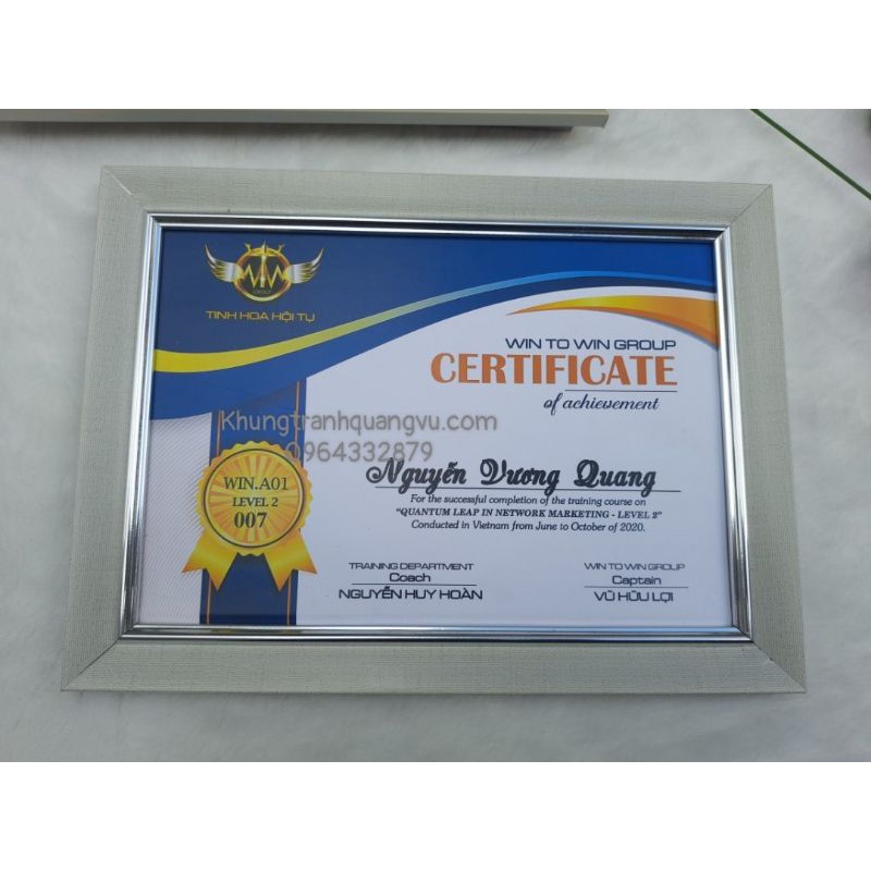 khung bằng khen hàn quốc A4(21*30)