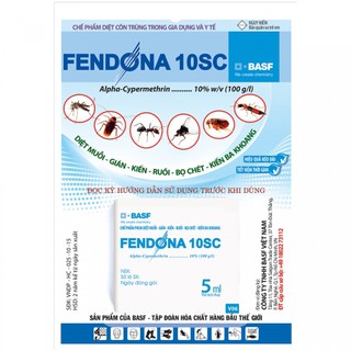 Chế phẩm diệt ruồi muỗi kiến giá FENDONA 5ml Hiệu quả tốt với các loại côn trùng (đặc biệt hiệu quả KIẾN BA KHOAN)