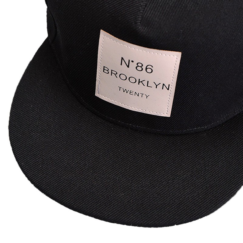 [springeven] Mũ Lưỡi Trai Màu Trơn Thêu Chữ BROOKLYN Phong Cách Hip Hop Mới Cho Nam Và Nữ