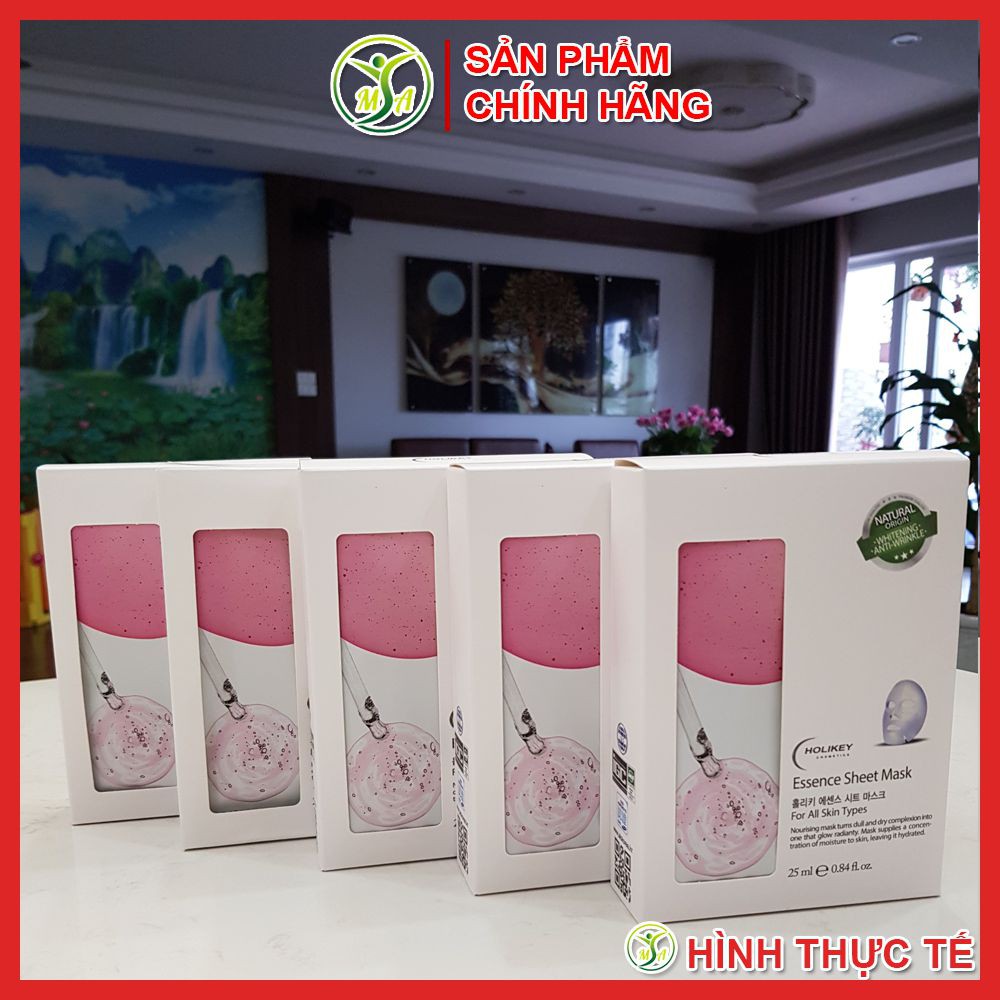 [HÌNH THẬT] Combo 5 mặt nạ đắp mặt dưỡng da tinh chất collagen Holikey Collagen Essence Sheet Mask chính hãng