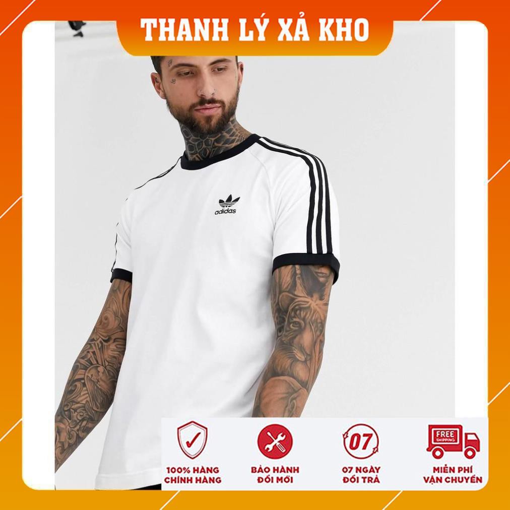 [Sản Phẩm Chính Hãng]  Áo Phông Adidas Nam , Áo Cộc Adidas Nam 271 CLFN 3-Stripes Tee CW1203 full tag code Cambodia.